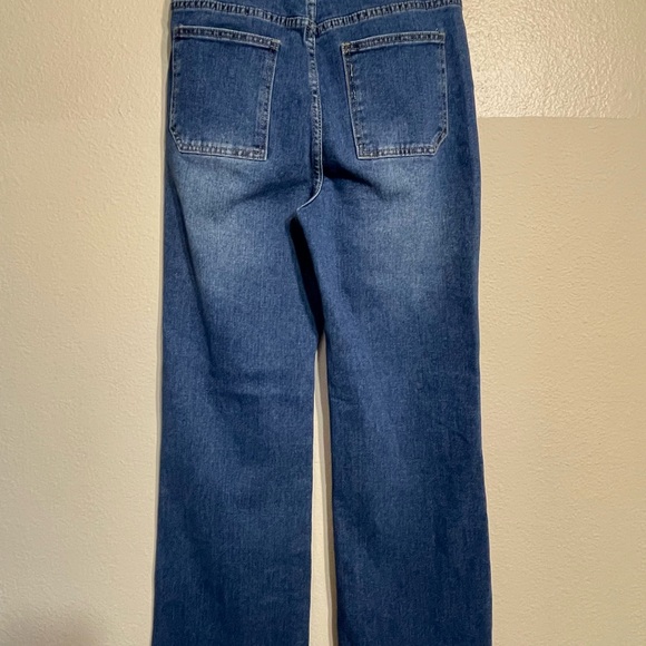 Classic Blue Mid Rise Wide Leg Women's Jeans size Small - Picture 4 of 8